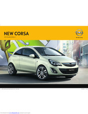 Opel 2012 Corsa Brochure & Specs