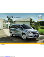 Opel 2009 Zafira Brochure & Specs