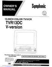 Symphonic TVR13DC Owner's Manual