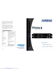 Furman PS-PRO E II Owner's Manual
