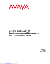 Avaya S6800 Administration And Maintenance