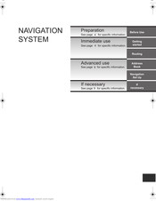 Mazda Navigation system User Manual