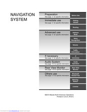 Mazda NAVIGATION SYSTEM User Manual