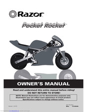 Razor POCKET ROCKET Owner's Manual