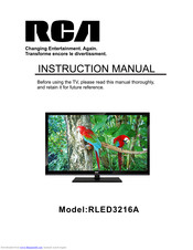 Rca RLED3216A Instruction Manual
