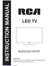 RCA RLED2242A-WHITE Instruction Manual