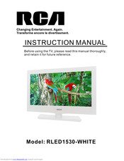 RCA RLED1530-WHITE Instruction Manual