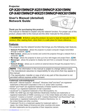 PJLink CP-X4015WN User Manual