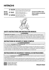 Hitachi C12LCH Safety Instructions And Instruction Manual
