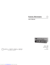 Extron electronics VSC 150 User Manual