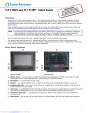 Extron electronics TouchLink TLP 710MV Setup Manual