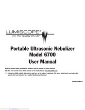 Lumiscope 6700 User Manual