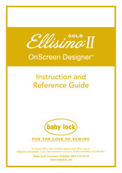 Baby Lock Ellisimo Gold II Instruction And Reference Manual