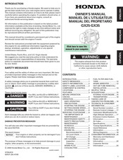 Honda GX25 Owner's Manual