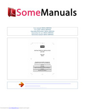 Creda W810 Instructions For Installation And Use Manual