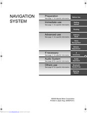Mazda Navigation system User Manual