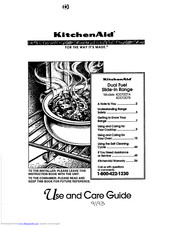 KitchenAid KDDT207A Use And Care Manual