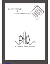 Audiophile Systems PHD11000 Owner's Manual & Installation Manual