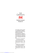Gryphon Trident ll Owner's Manual