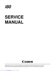 Canon PIXUS 80i Manuals | ManualsLib