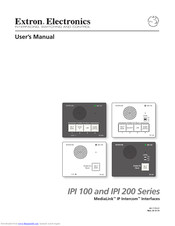 Extron electronics MediaLink IPI 201 User Manual