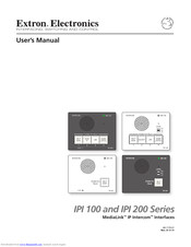 Extron electronics MediaLink IPI 200 Series User Manual