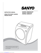 Sanyo AWD-D800T Instruction Manual
