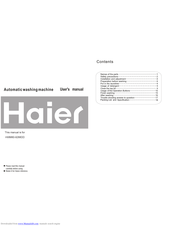 Haier HWM80-9288DD User Manual