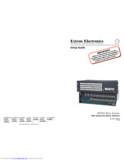 Extron electronics MTPX 3232 Setup Manual