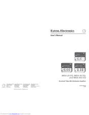 Extron electronics VersaTools MDA 4SV EQ User Manual