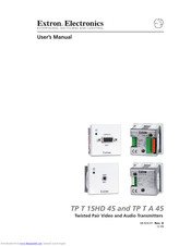 Extron electronics TP T 15HD 45 User Manual