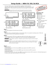 Extron electronics VersaTools MDA 5SV Setup Manual