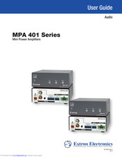 Extron electronics MPA 401 Series User Manual