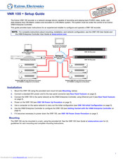 Extron electronics VNR 100 Setup Manual
