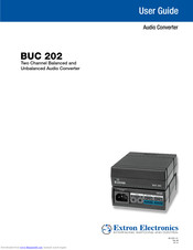 Extron electronics BUC 202 User Manual
