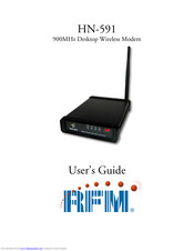 RFM HN-591 User Manual
