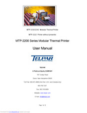 Telpar MTP-2232 User Manual