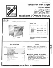 GE CR411 Installation & Owner's Manual