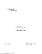 Instrumentation and Engineering Services VFR 1 User Manual