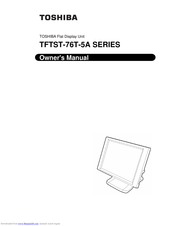 Toshiba TFTST-76T-5A SERIES Owner's Manual