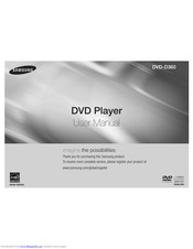Samsung DVD-D360 User Manual