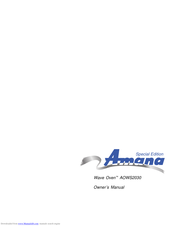 Amana AOWS2030 Owner's Manual