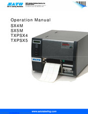 Sato TXPSX5 Operation Manual