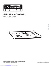 Kenmore Electric cooktop Use & Care Manual