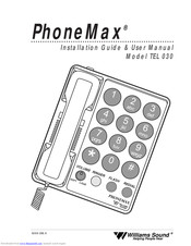 Williams Sound PhoneMax TEL 030 User's Installation Manual