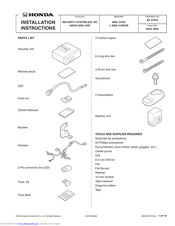 Honda 08E50-S5D-100F Installation Instructions Manual