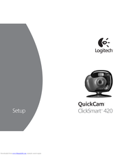 Logitech Quickcam ClickSmart 420 Setup Manual