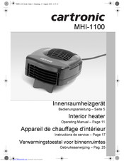 cartronic MHI-1100 Operating Manual