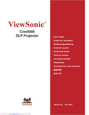 ViewSonic CINE5000 - 1000 Lumens Widescreen DLP Home Theater Projector User Manual