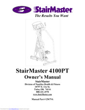 StairMaster 4100PT Owner's Manual